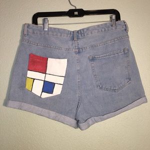 Womens Forever 21 High Waist Jean Shorts Waist 31